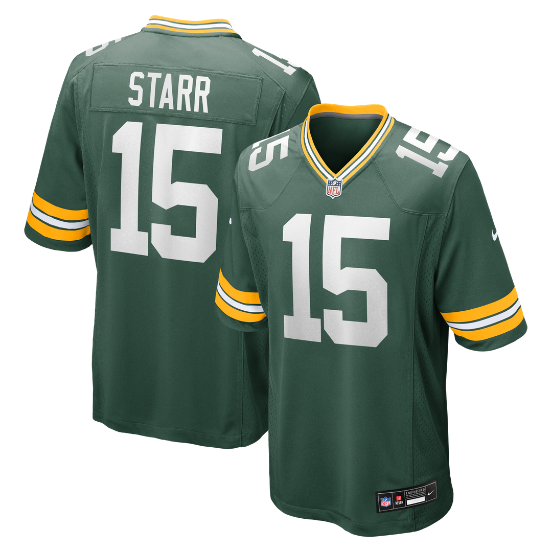 Green Bay Packers Bart Starr Nike Green Game Retired Player Jersey