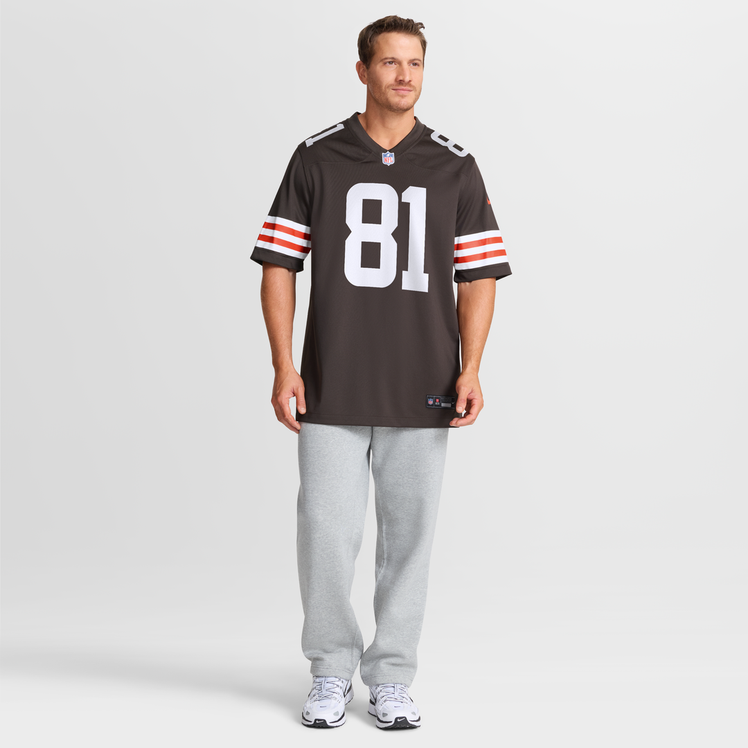 Cleveland Browns Luke Floriea Nike Brown Team Game Jersey