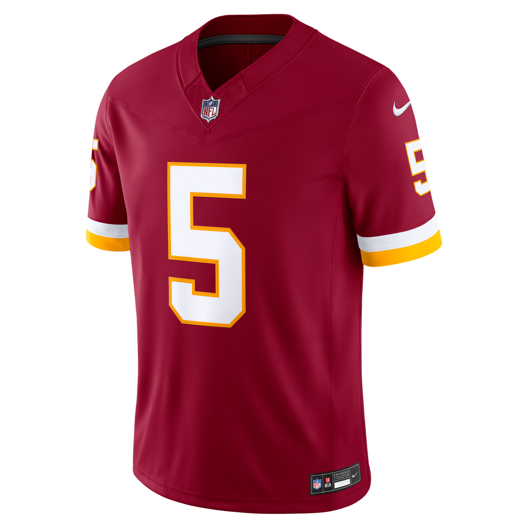 Washington Commanders Jayden Daniels Nike White Vapor F.U.S.E. Stitched Limited Jersey