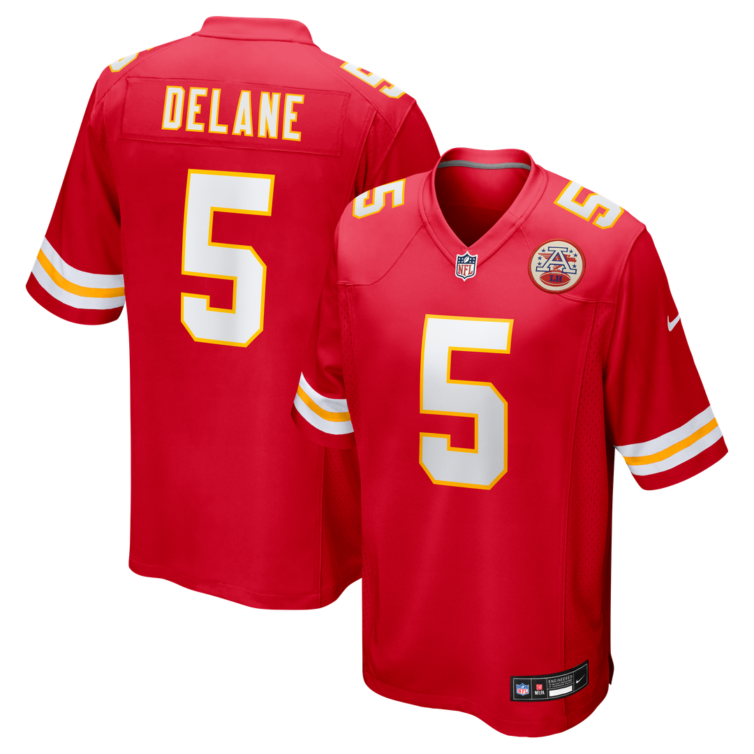 Kansas City Chiefs Mansoor Delane Nike Red Team Game Jersey