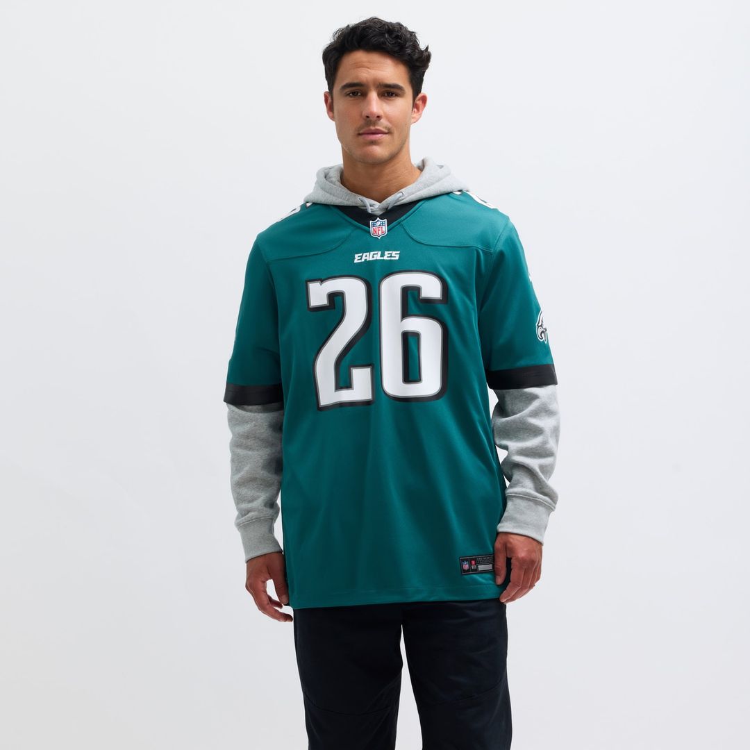 Philadelphia Eagles Saquon Barkley Nike Midnight Green Game Player Jersey