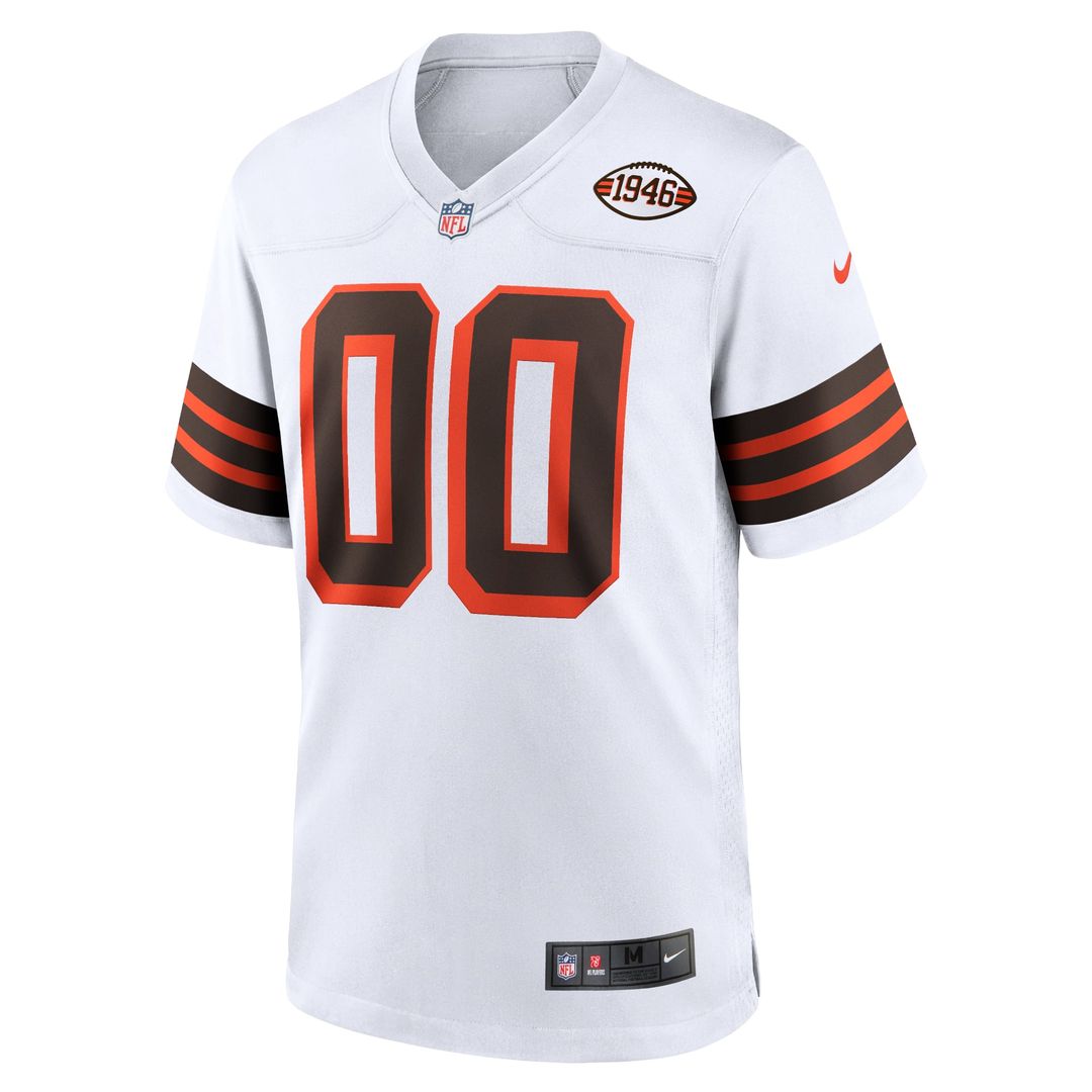 Cleveland Browns Nike White 1946 Collection Alternate Custom Jersey