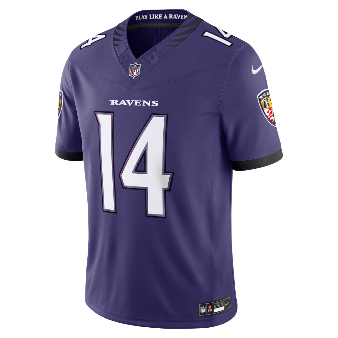 Baltimore Ravens Kyle Hamilton Nike Purple Team Vapor F.U.S.E. Stitched Limited Jersey