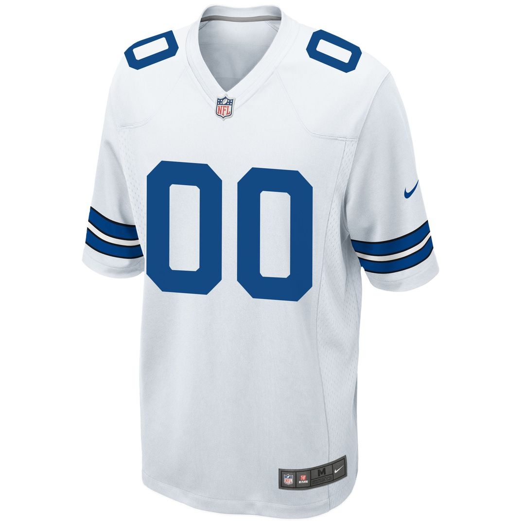 Dallas Cowboys Nike Navy Custom Game Jersey