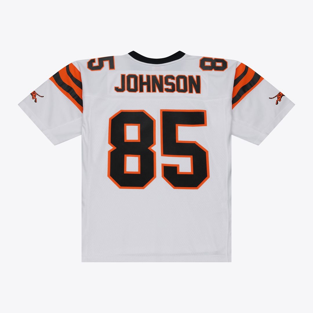 Cincinnati Bengals Chad Johnson Mitchell & Ness White 2001 Legacy Replica Player Jersey