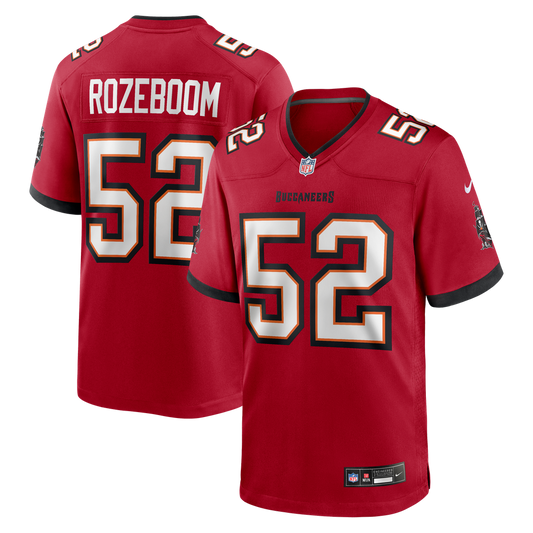 Tampa Bay Buccaneers Christian Rozeboom Nike Red Team Game Jersey