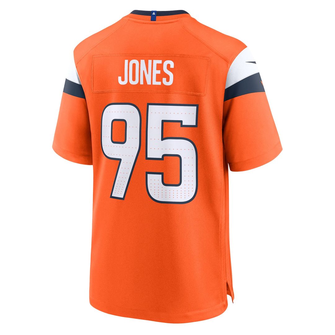 Denver Broncos Sai'vion Jones Nike Orange Team Game Jersey