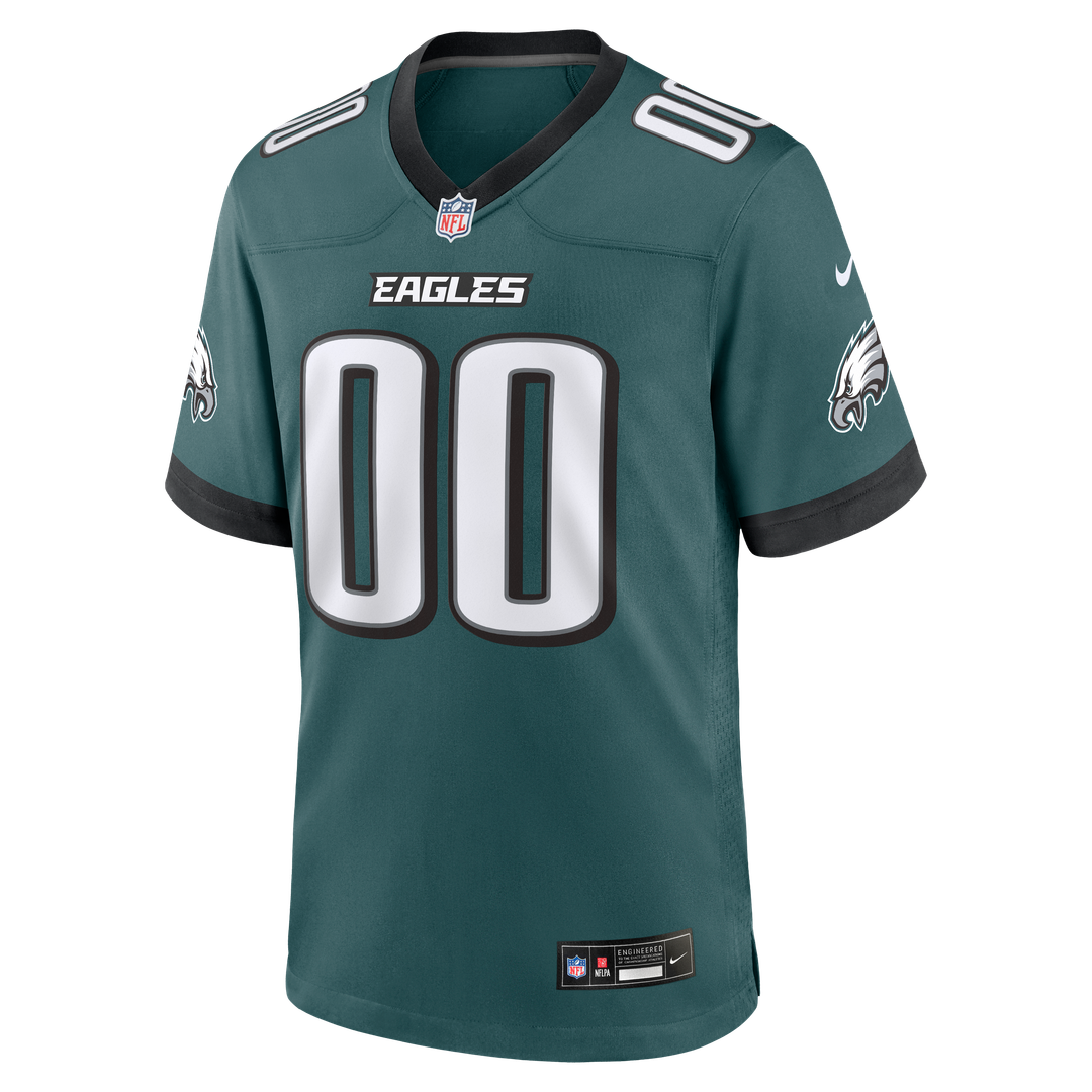 Philadelphia Eagles Nike Midnight Green Team Custom Game Jersey
