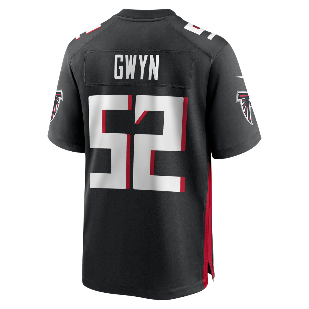 Atlanta Falcons Jovaughn Gwyn Nike Black Team Game Jersey