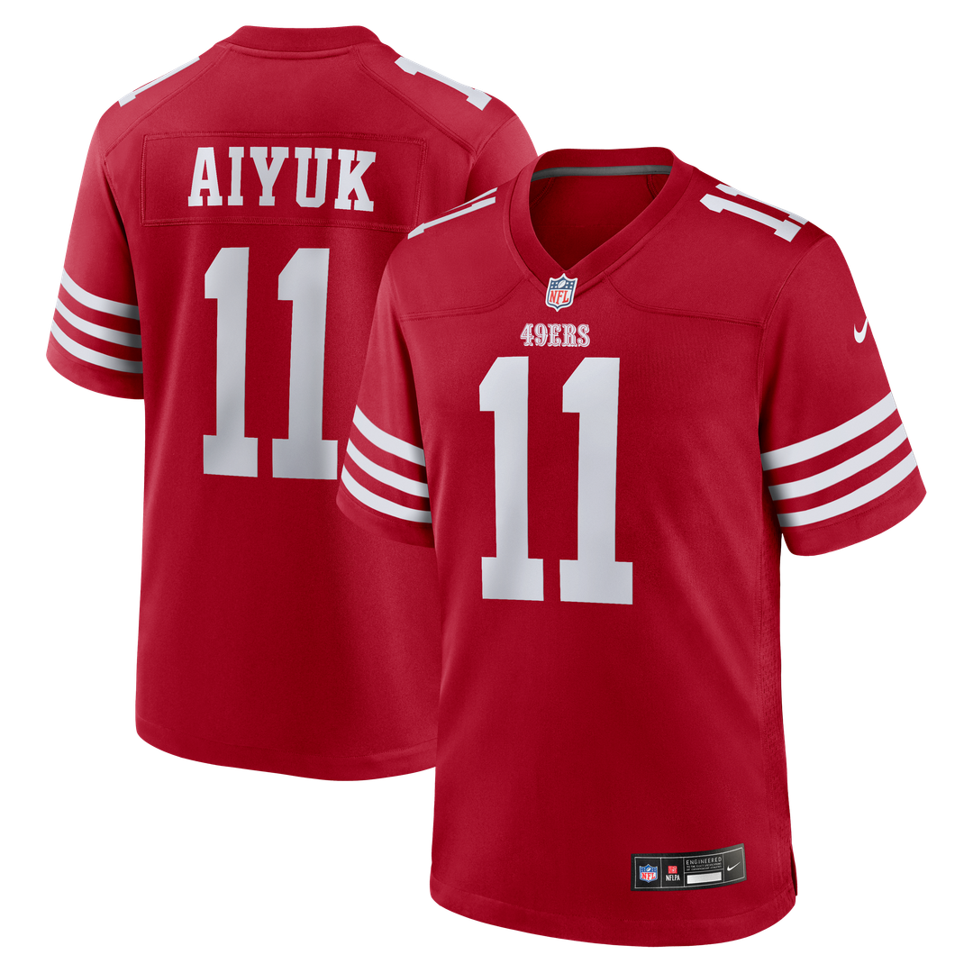 San Francisco 49ers Brandon Aiyuk Nike Scarlet Team Player Game Jersey