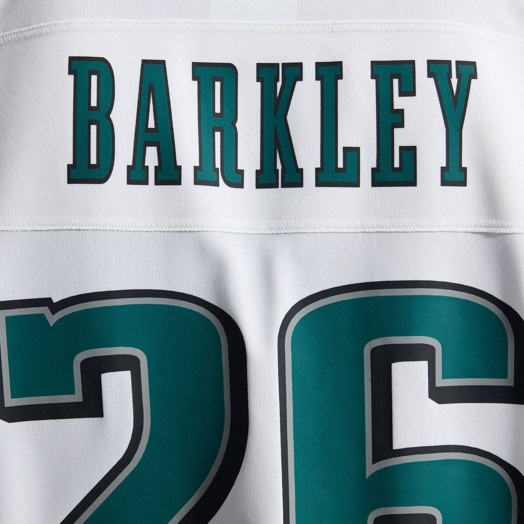 Philadelphia Eagles Saquon Barkley Nike Midnight Green Team Game Jersey