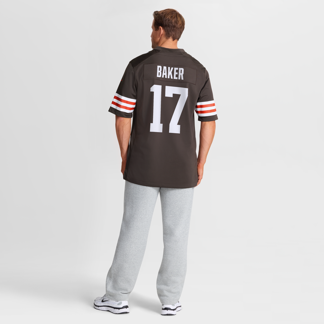 Cleveland Browns Jerome Baker Nike Brown Team Game Jersey