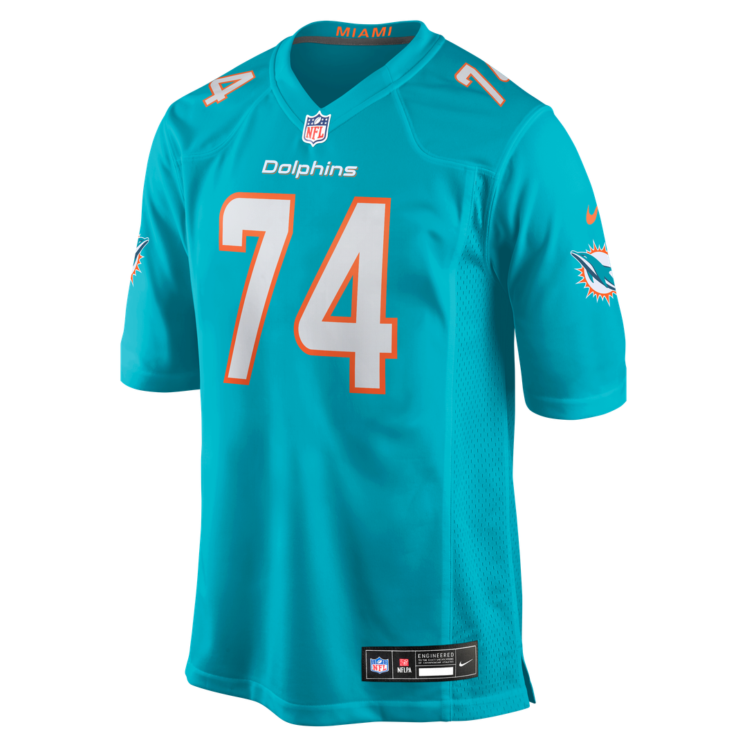 Miami Dolphins Kadyn Proctor Nike Aqua Team Game Jersey