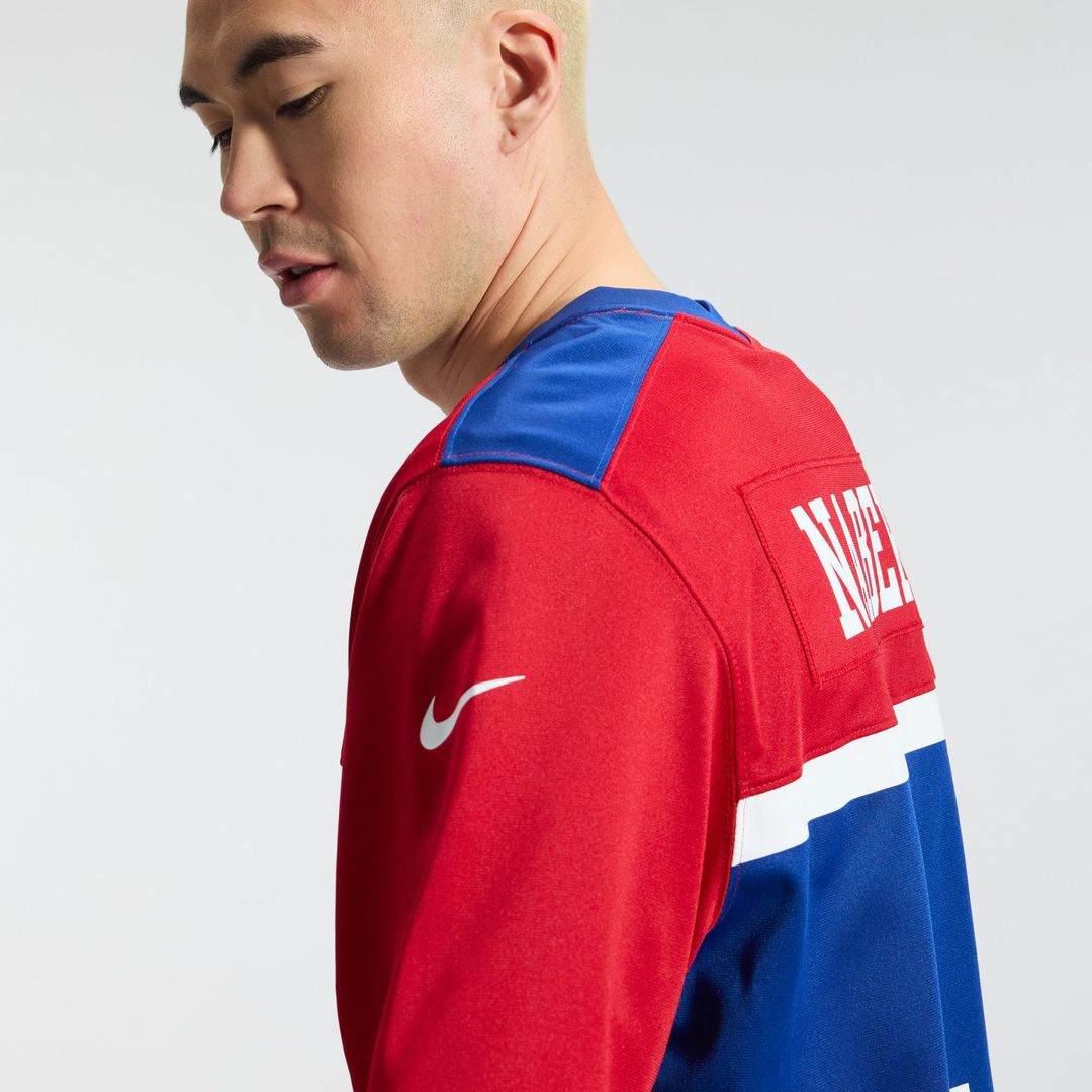 New York Giants Malik Nabers Nike Century Red Alternate Game Jersey