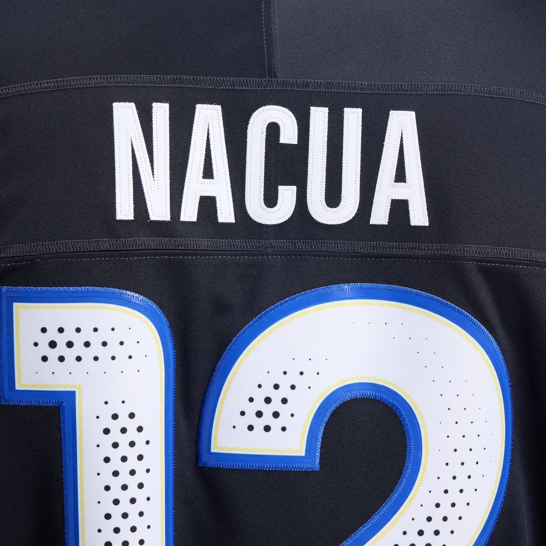 Los Angeles Rams Puka Nacua Nike Dark Blue Rivalries Collection Stitched Limited Jersey