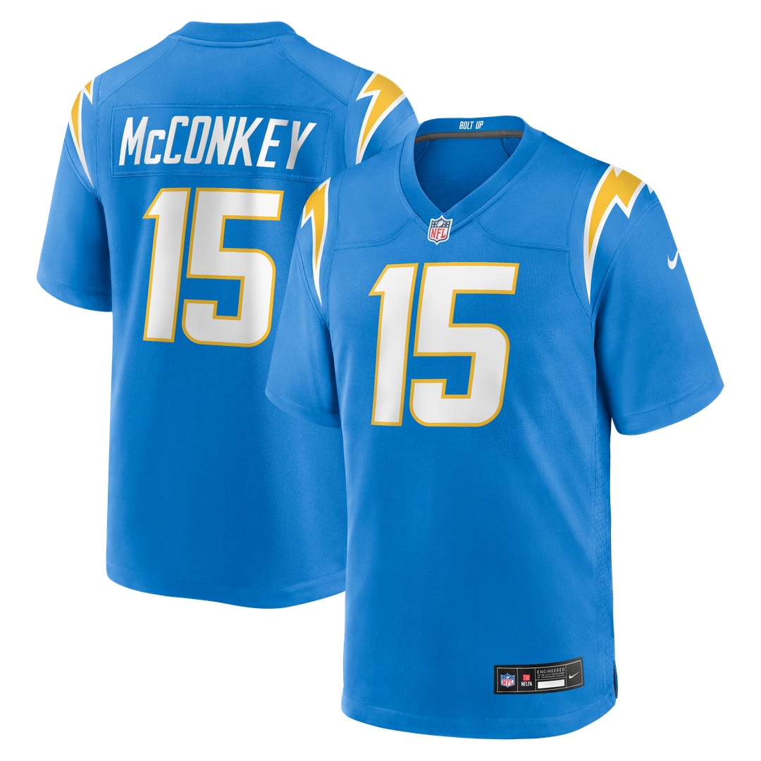Los Angeles Chargers Ladd McConkey Nike Powder Blue Player Game Jersey