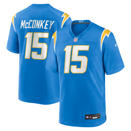 Los Angeles Chargers Ladd McConkey Nike Powder Blue Player Game Jersey