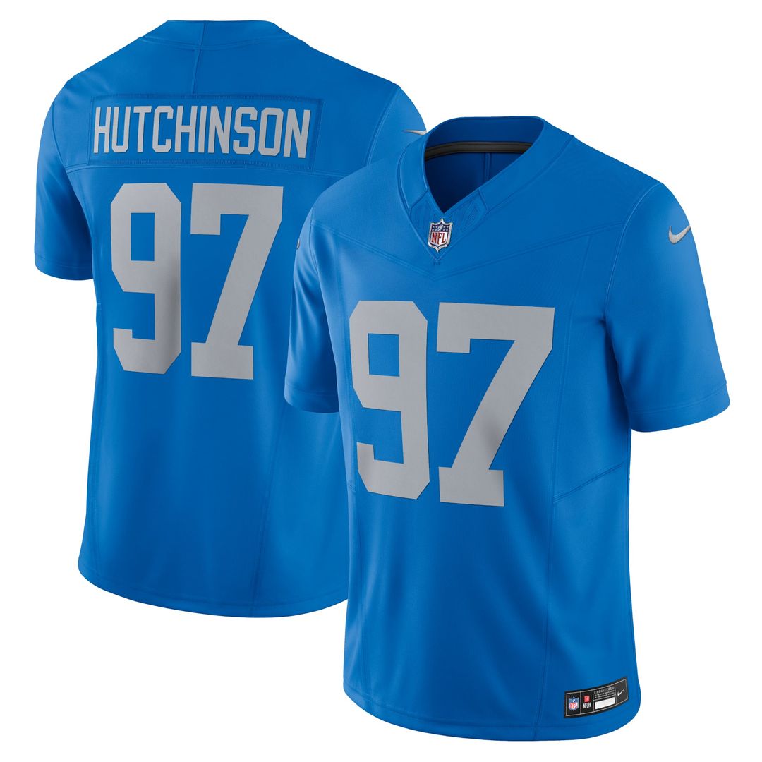 Detroit Lions Aidan Hutchinson Nike White Vapor F.U.S.E. Limited Jersey
