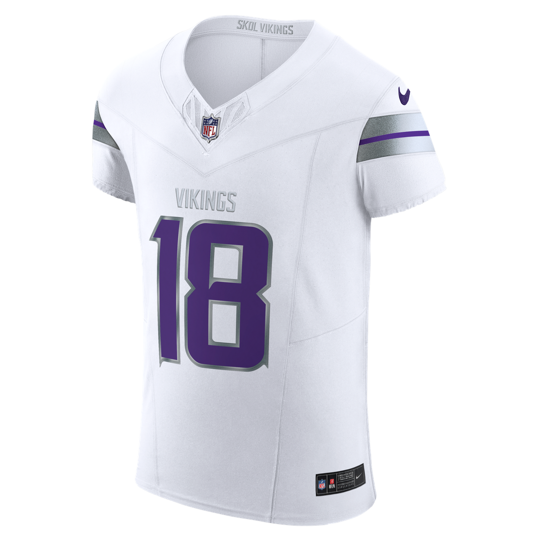 Minnesota Vikings Justin Jefferson Nike White Alternate Vapor F.U.S.E. Elite Player Jersey