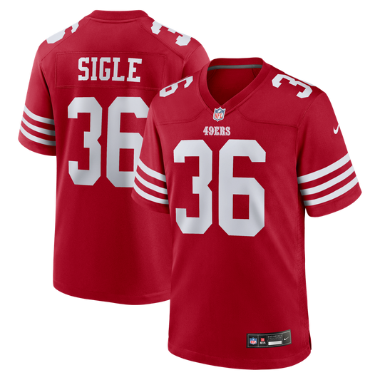 San Francisco 49ers Marques Sigle Nike Scarlet Team Game Jersey