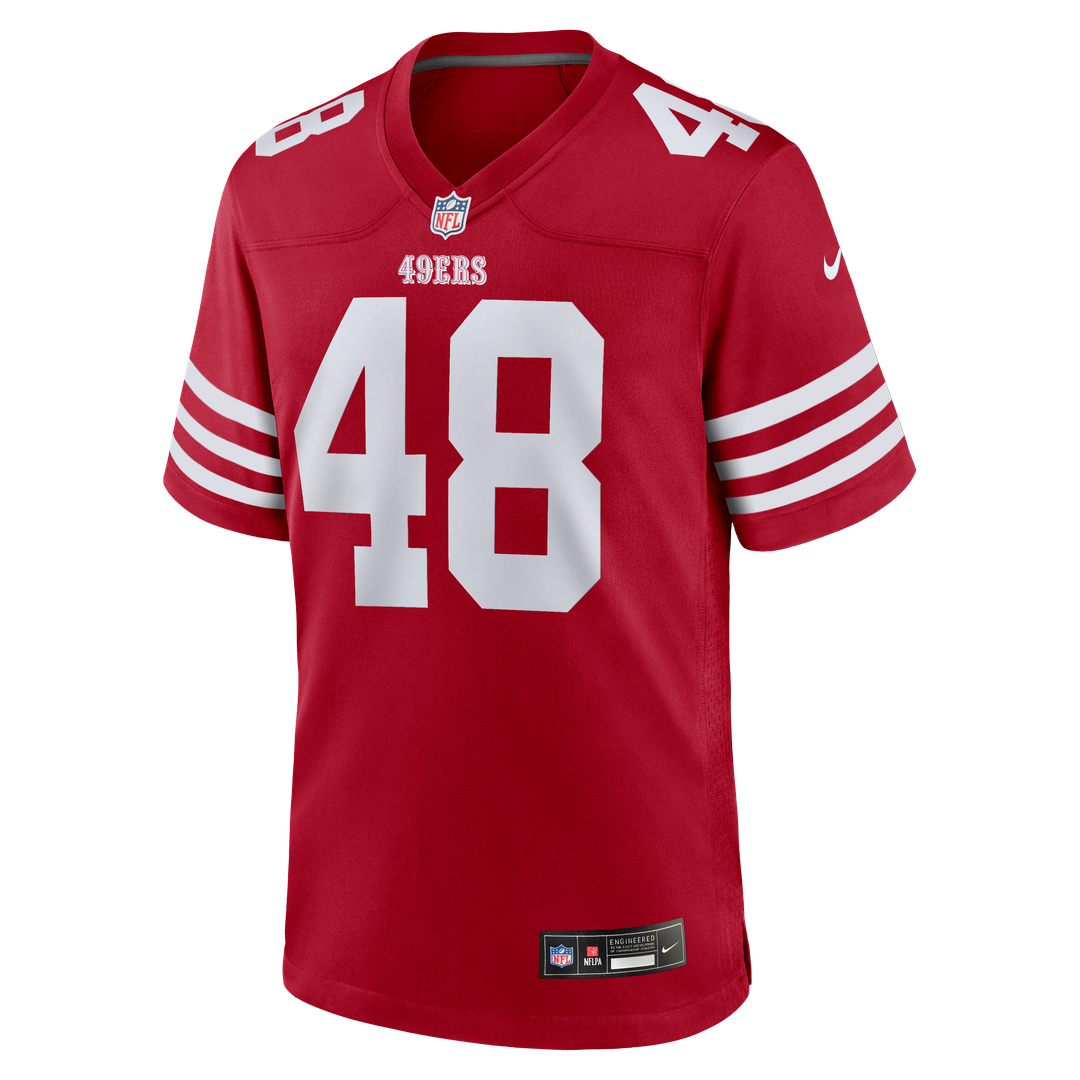 San Francisco 49ers Tatum Bethune Nike Scarlet Game Jersey