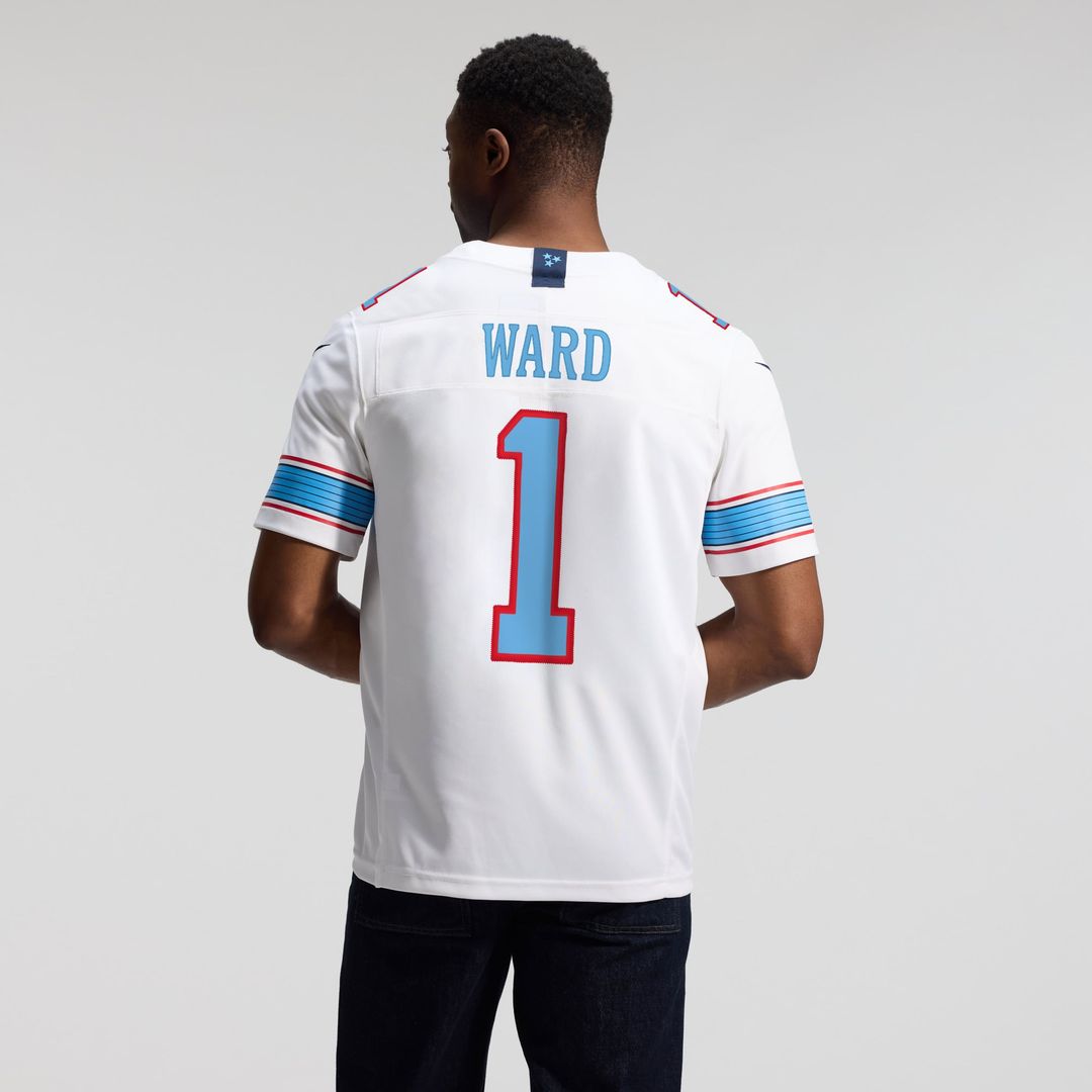 Tennessee Titans Cameron Ward Nike Light Blue Team Vapor F.U.S.E. Stitched Limited Jersey