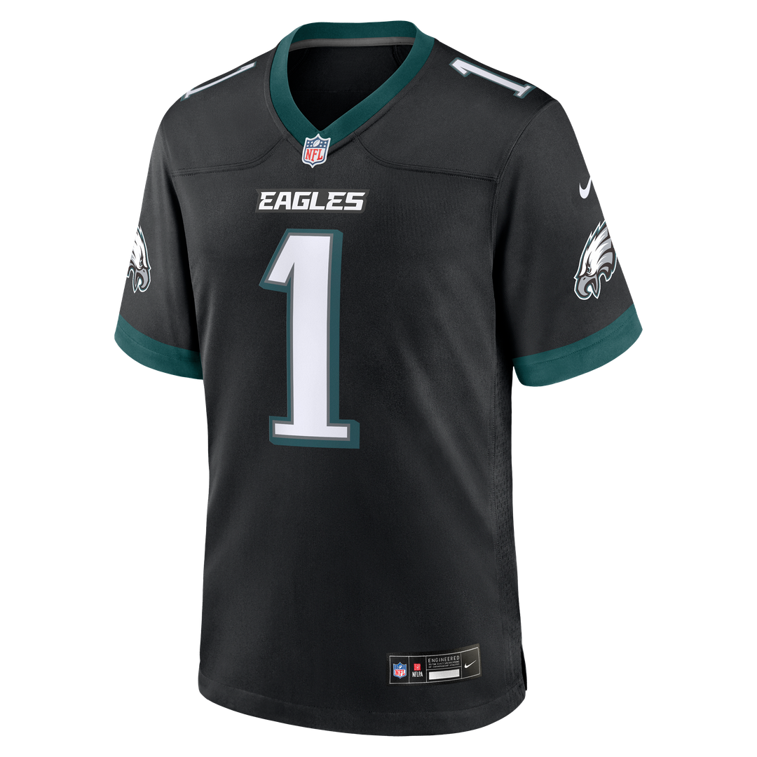 Philadelphia Eagles Jalen Hurts Nike Midnight Green Team Game Jersey