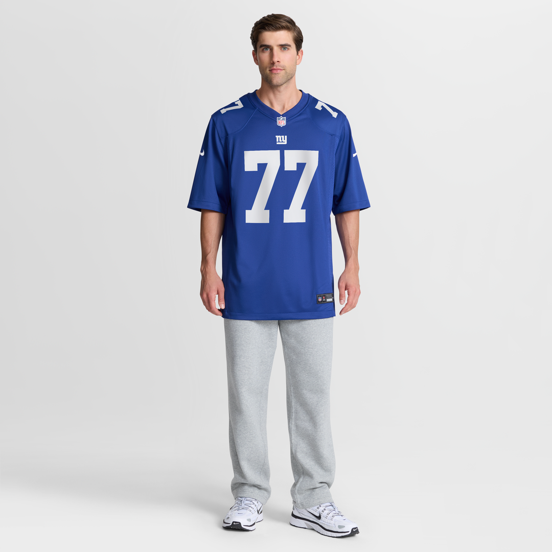 New York Giants Daniel Faalele Nike Royal Team Game Jersey