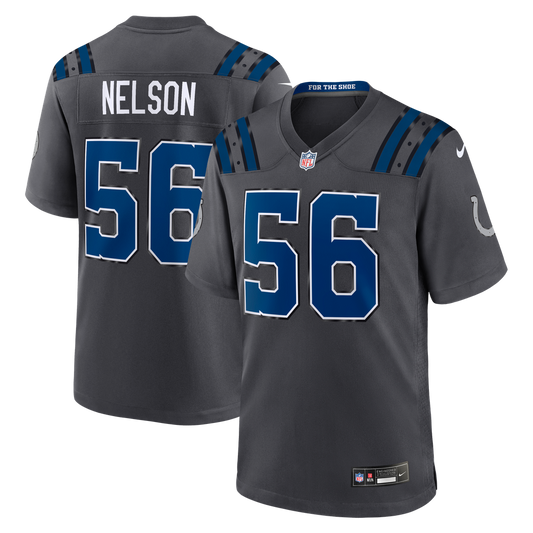 Indianapolis Colts Quenton Nelson Nike Anthracite 2026 Rivalries Collection Game Jersey