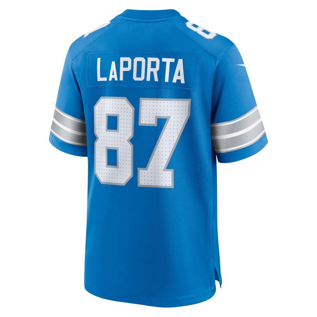 Detroit Lions Sam LaPorta Nike Black 2nd Alternate Game Jersey