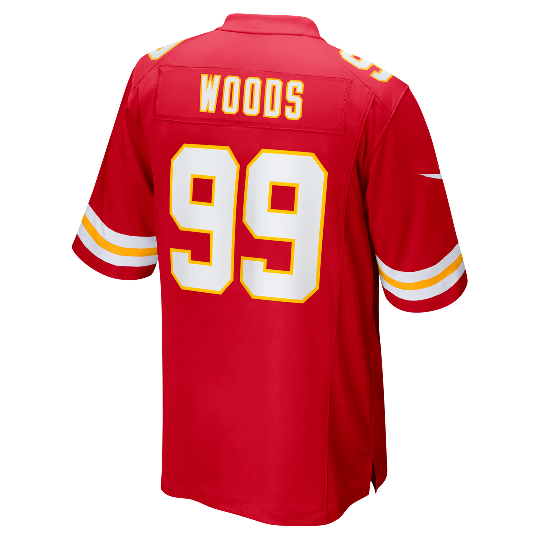 Kansas City Chiefs Peter Woods Nike Red Team Game Jersey