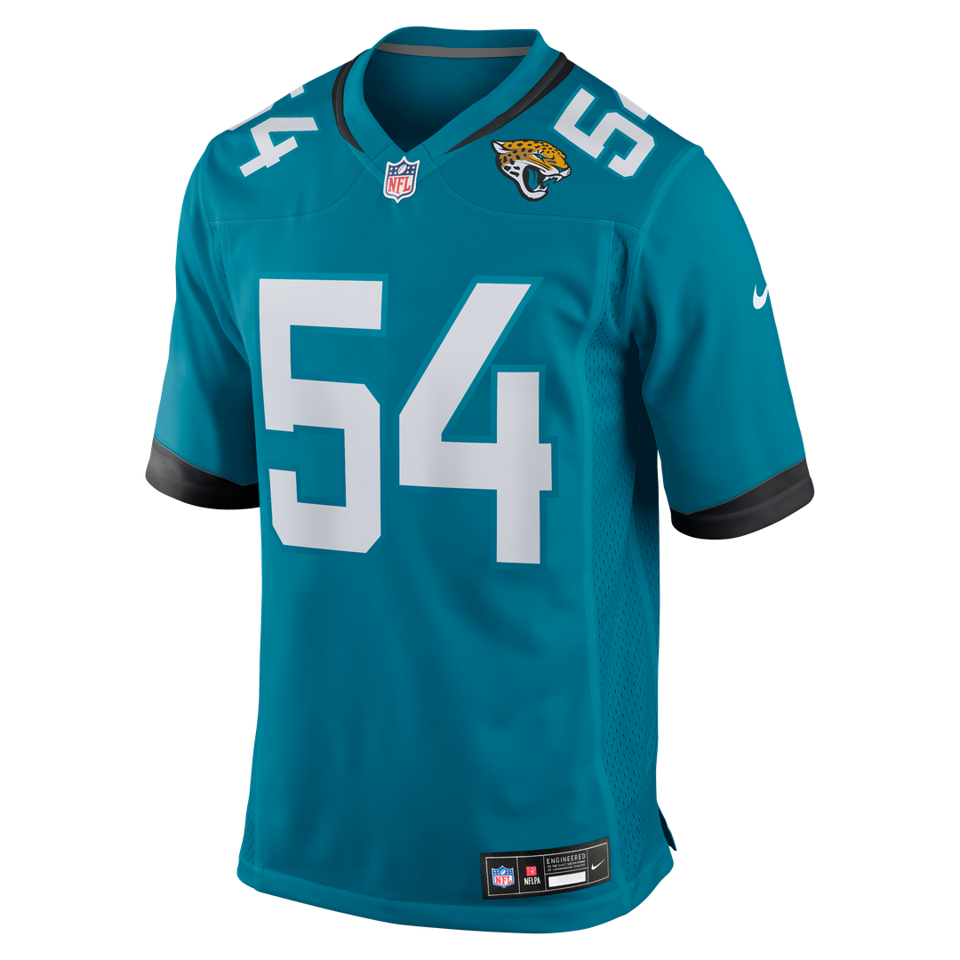 Jacksonville Jaguars Jack Kiser Nike Teal Team Game Jersey