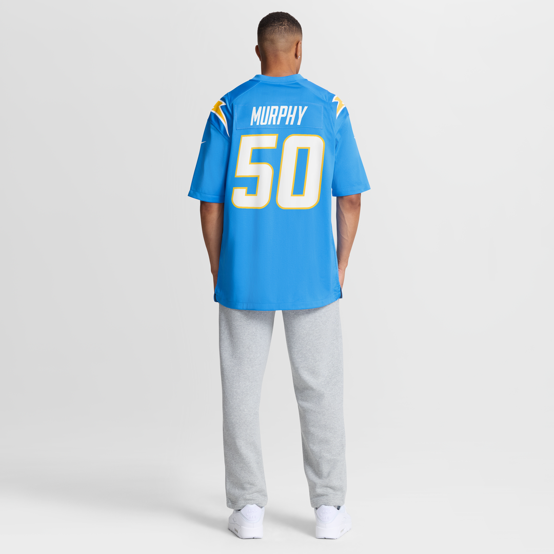 Los Angeles Chargers Caleb Murphy Nike Powder Blue Team Game Jersey
