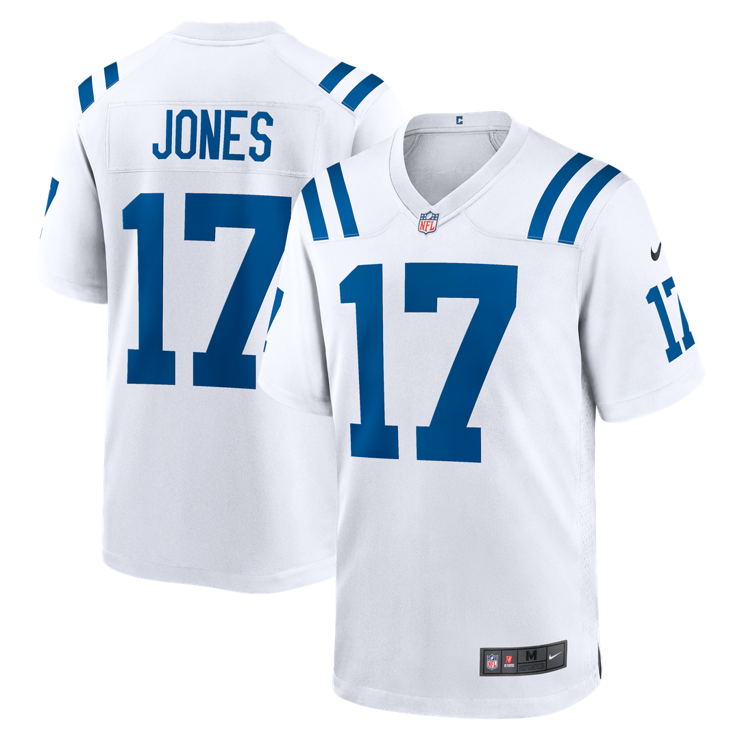 Indianapolis Colts Daniel Jones Nike White Game Jersey