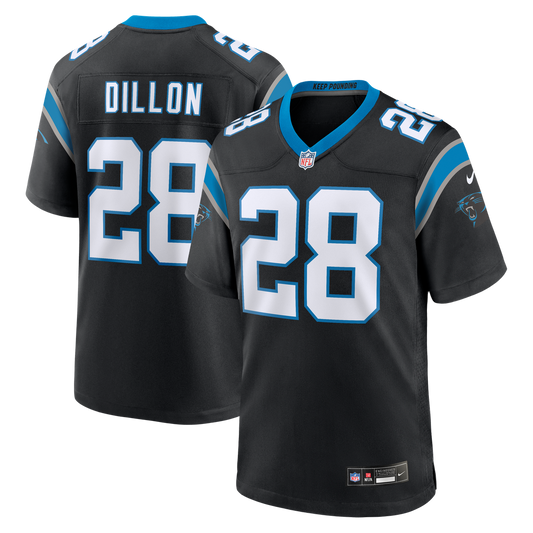 Carolina Panthers AJ Dillon Nike Black Team Game Jersey