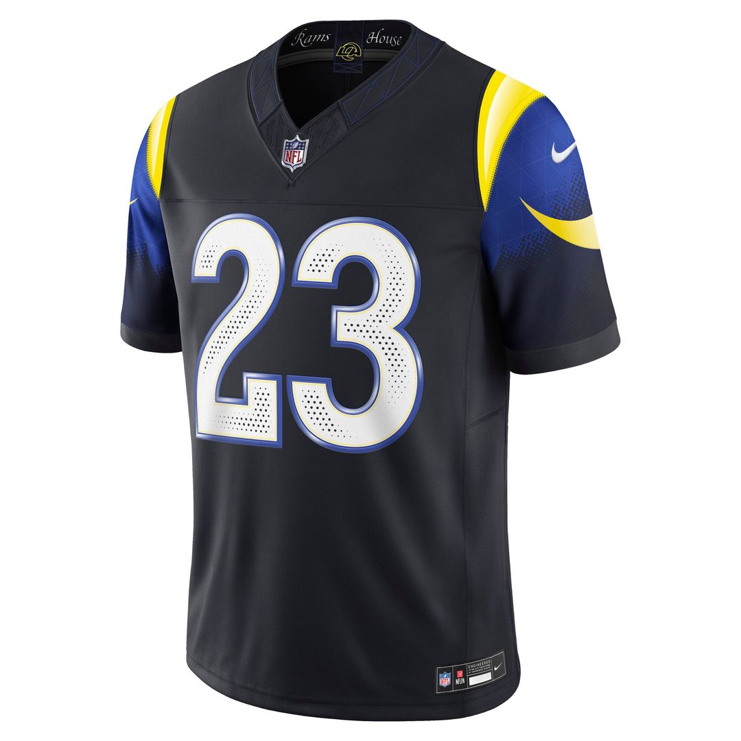 Los Angeles Rams Kyren Williams Nike Dark Blue Rivalries Collection Stitched Limited Jersey