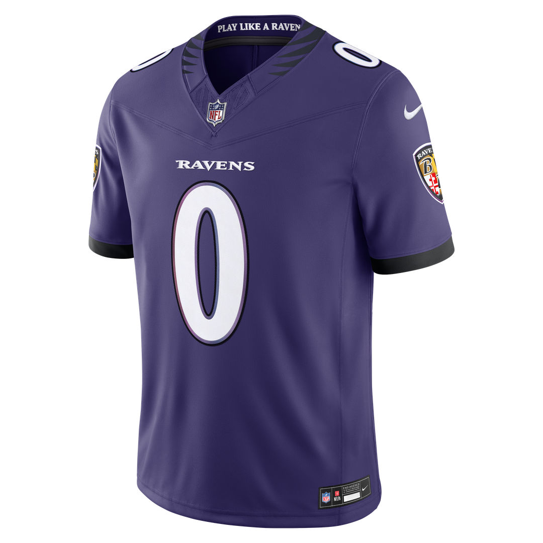 Baltimore Ravens Roquan Smith Nike Purple Team Vapor F.U.S.E. Stitched Limited Jersey