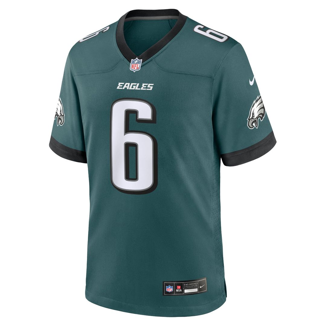 Philadelphia Eagles DeVonta Smith Nike Midnight Green Player Game Jersey