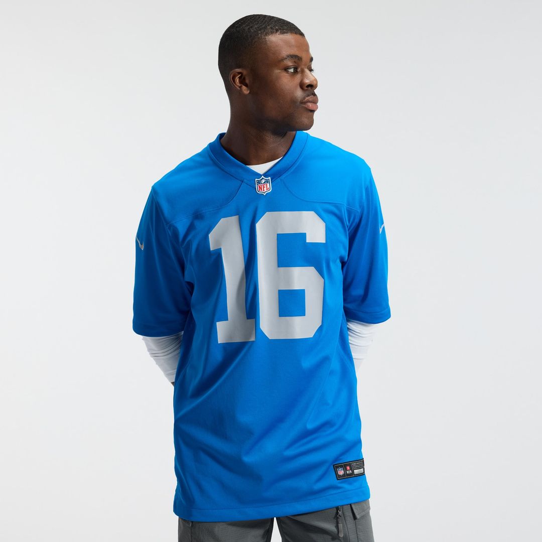 Detroit Lions Jared Goff Nike Blue Alternate Game Jersey