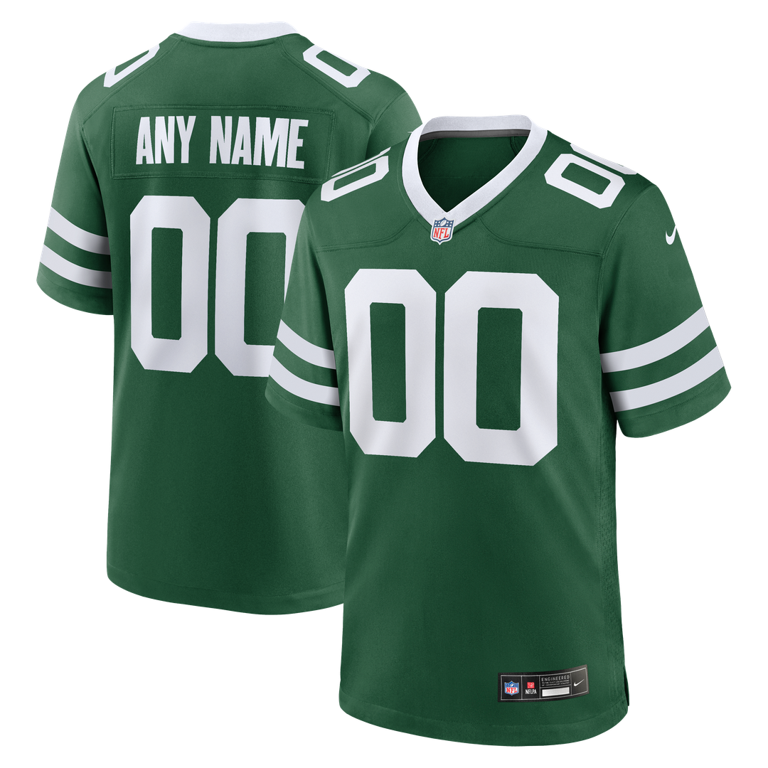 New York Jets Nike Legacy White Custom Game Jersey
