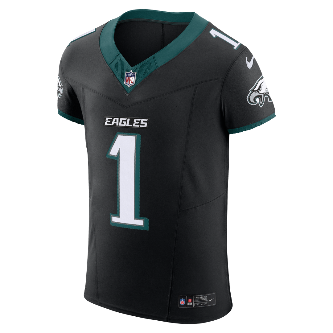 Philadelphia Eagles Jalen Hurts Nike Black Alternate Vapor F.U.S.E. Elite Jersey