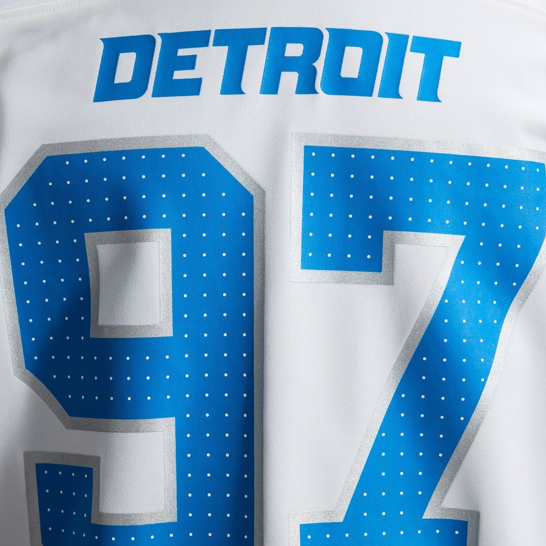 Detroit Lions Aidan Hutchinson Nike Blue Game Jersey