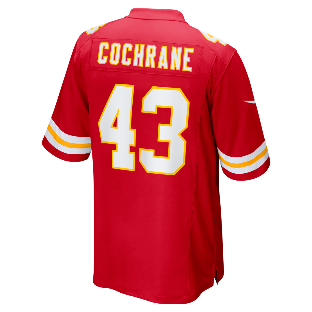 Kansas City Chiefs Jack Cochrane Nike Red Game Player Jersey