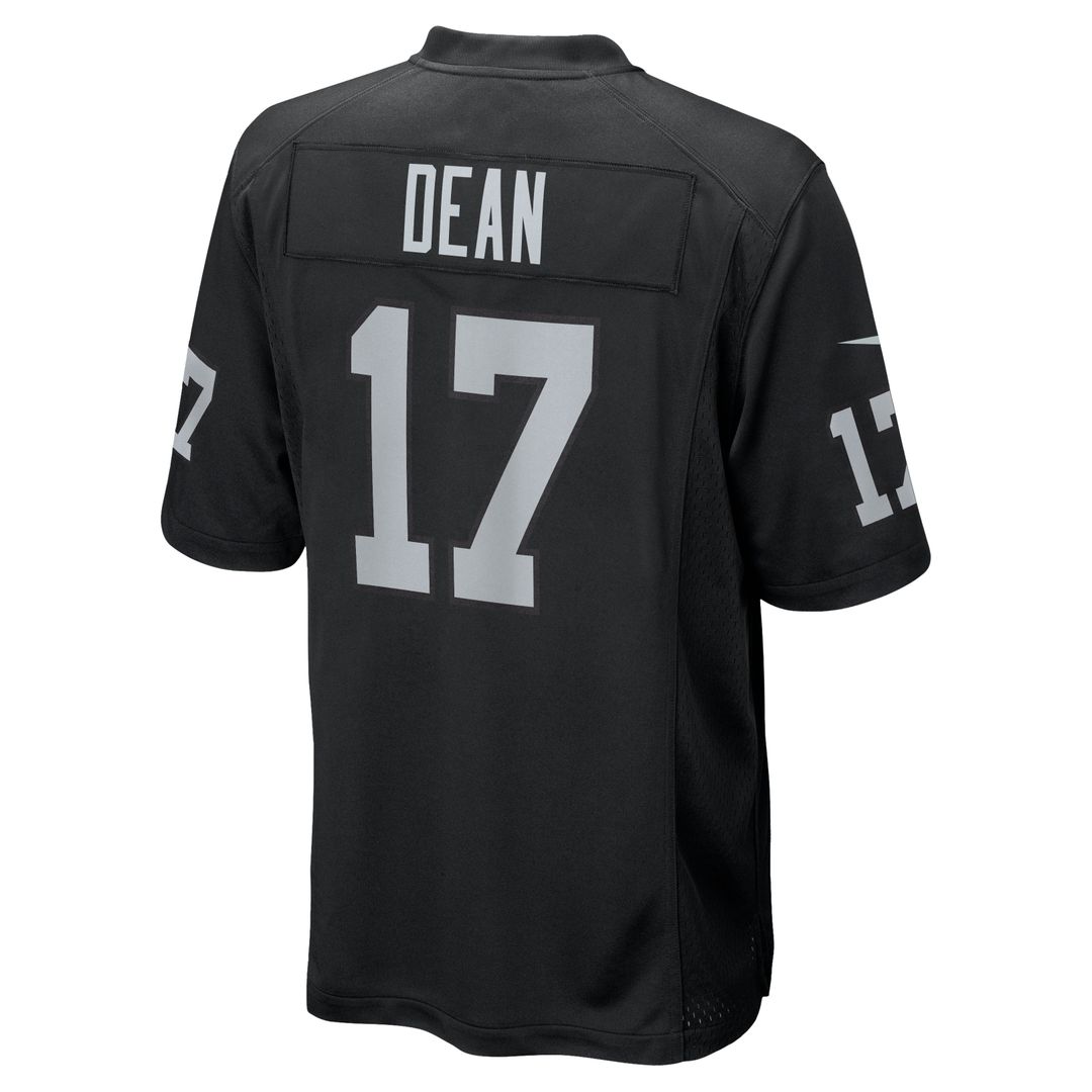 Las Vegas Raiders Nakobe Dean Nike Black Team Game Jersey