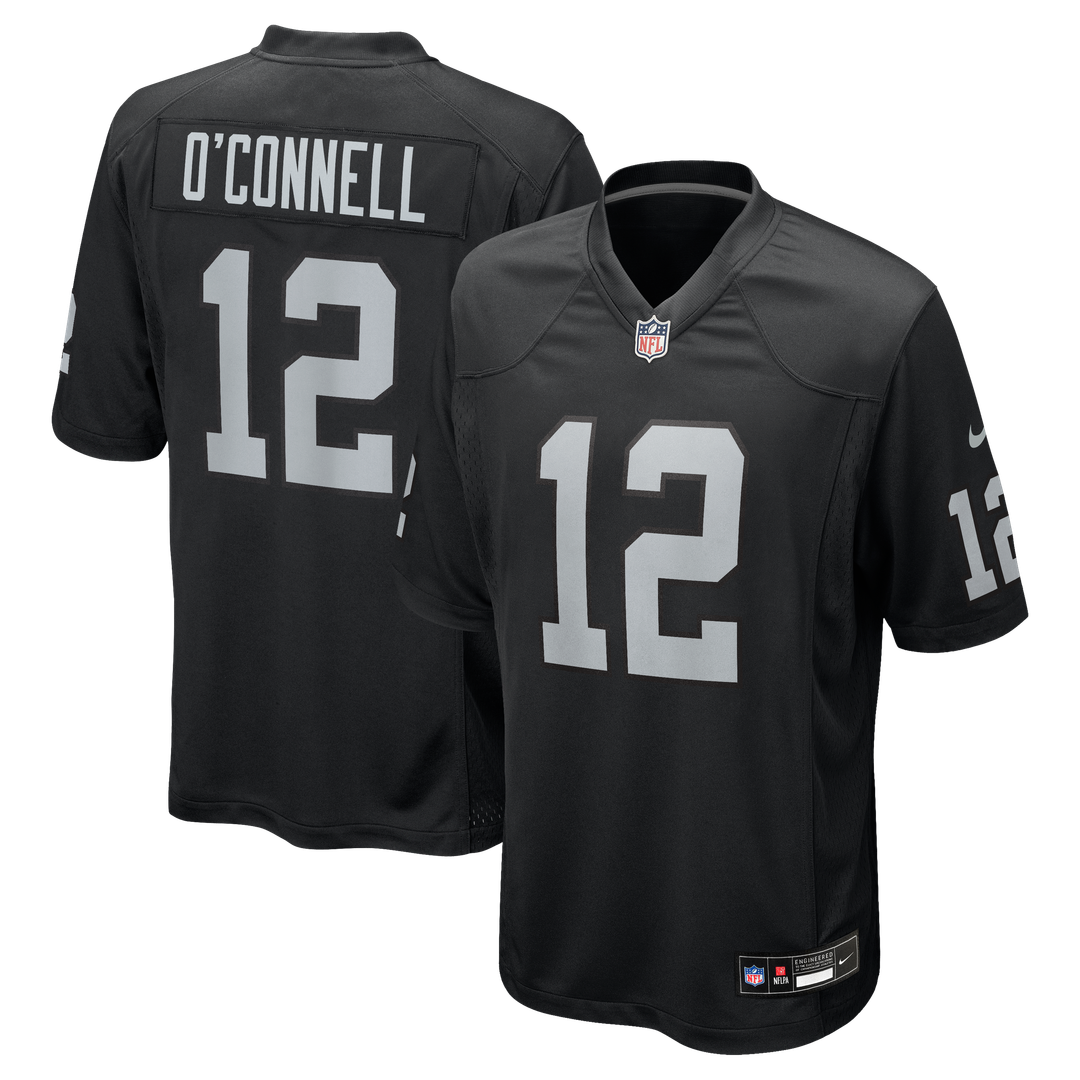 Las Vegas Raiders Aidan O'Connell Nike Black Team Game Jersey