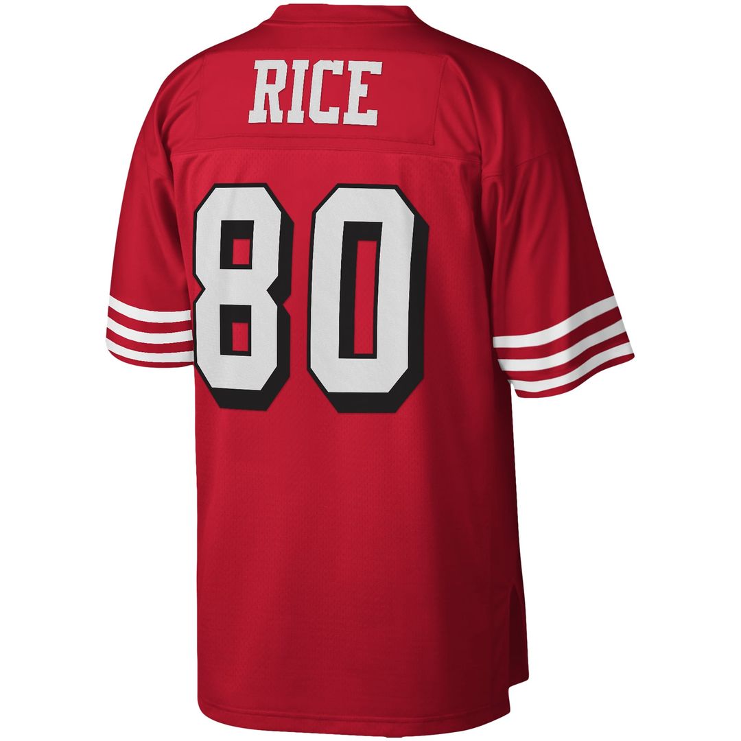 San Francisco 49ers Jerry Rice Mitchell & Ness Scarlet Legacy Replica Jersey