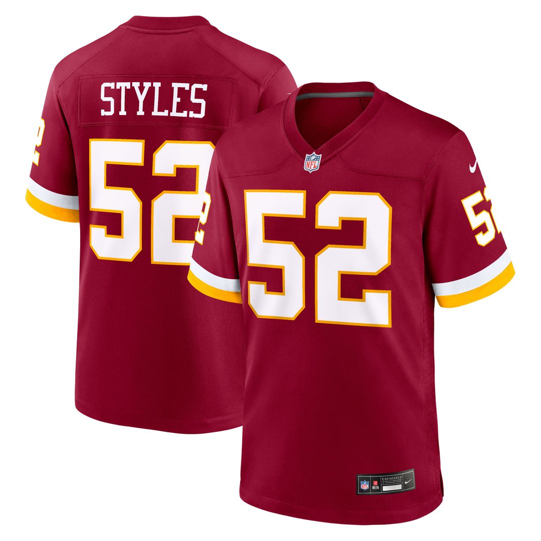 Washington Commanders Sonny Styles Nike Burgundy Team Game Jersey