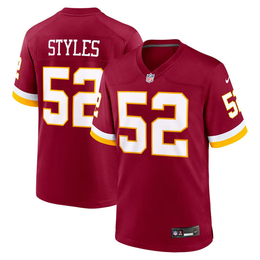 Washington Commanders Sonny Styles Nike Burgundy Team Game Jersey