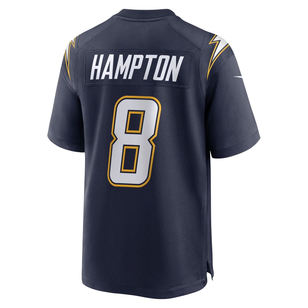 Los Angeles Chargers Omarion Hampton Nike Powder Blue Game Player Jersey