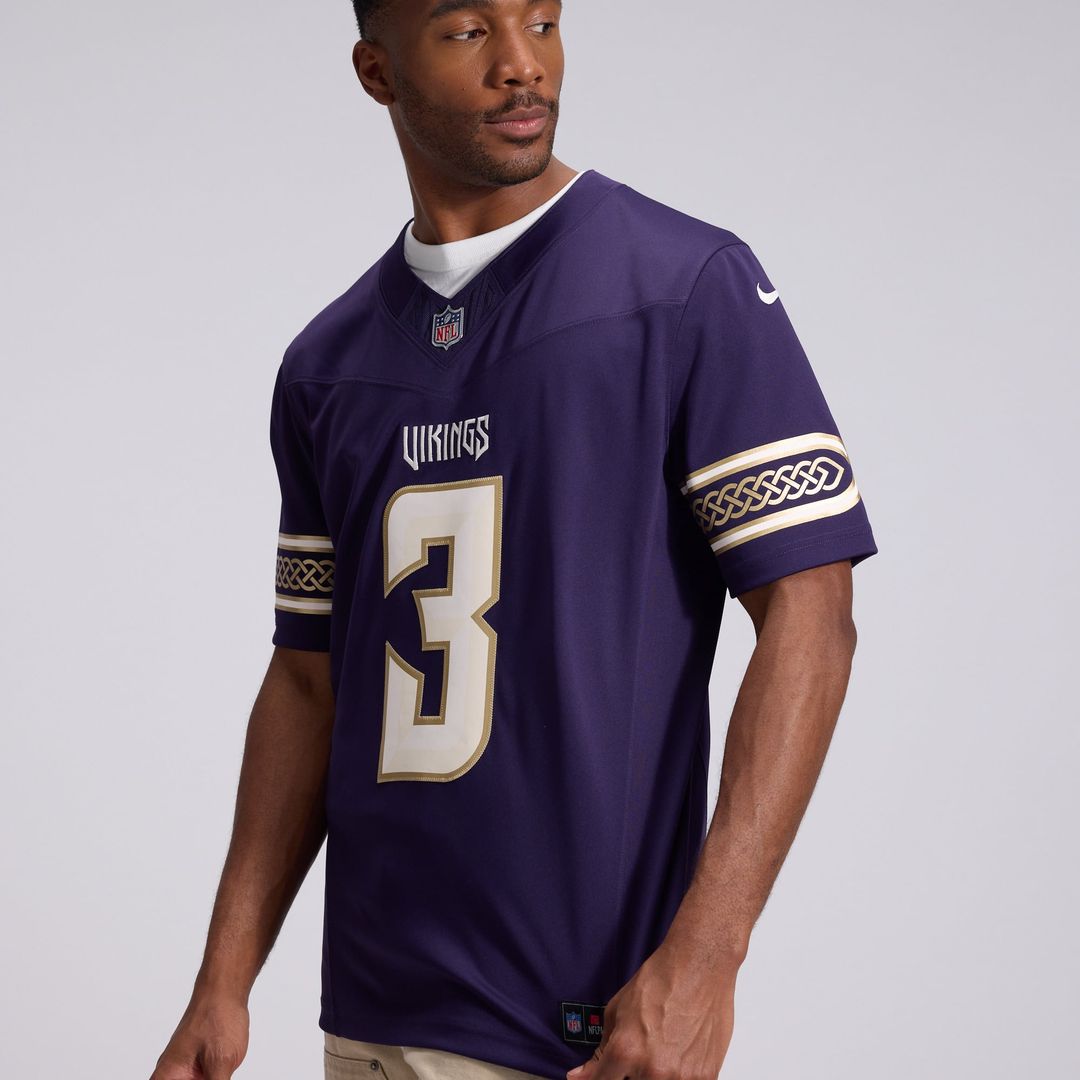 Minnesota Vikings Jordan Addison Nike Purple 2026 Rivalries Collection Stitched Limited Jersey